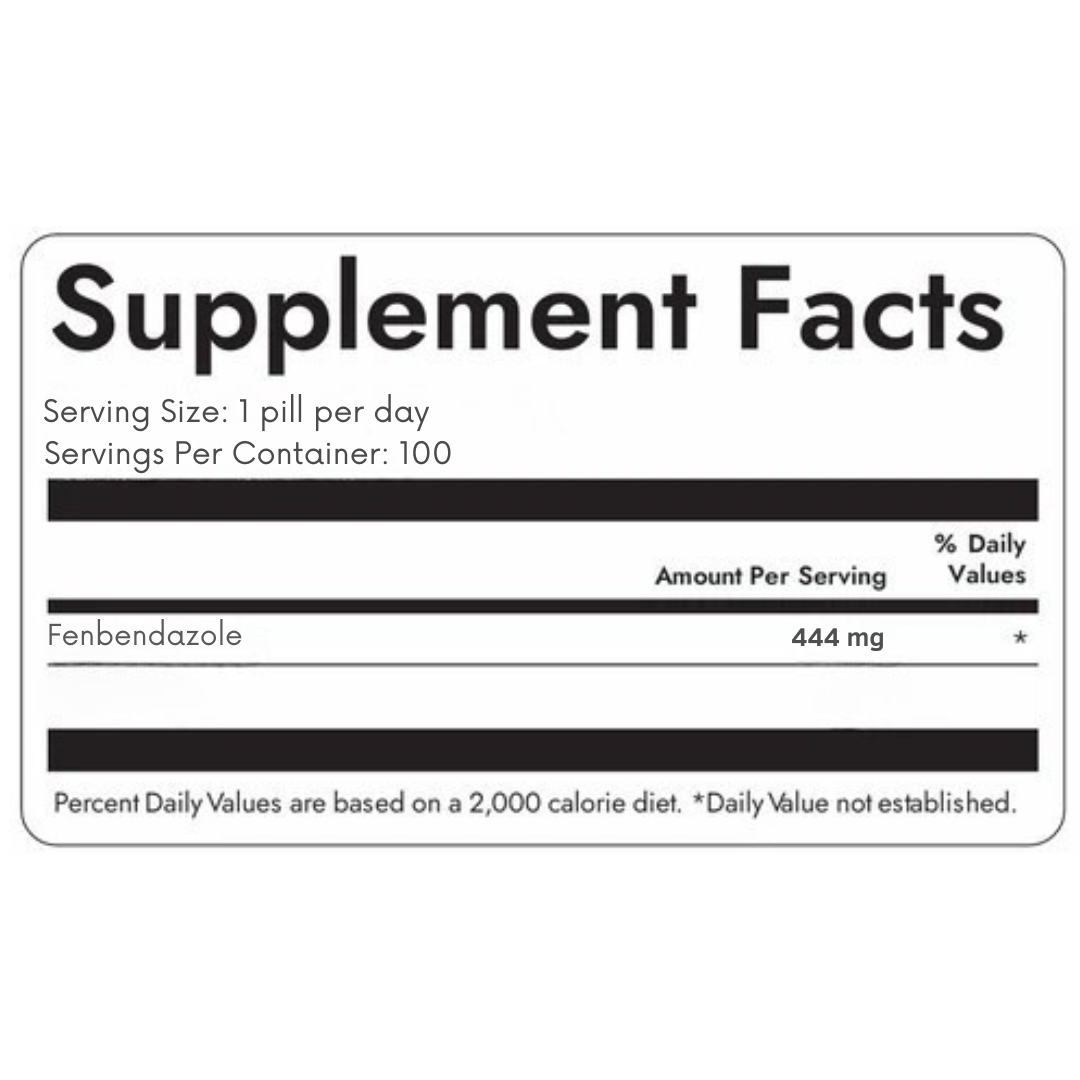 444mg FENBENDAZOLE (100)