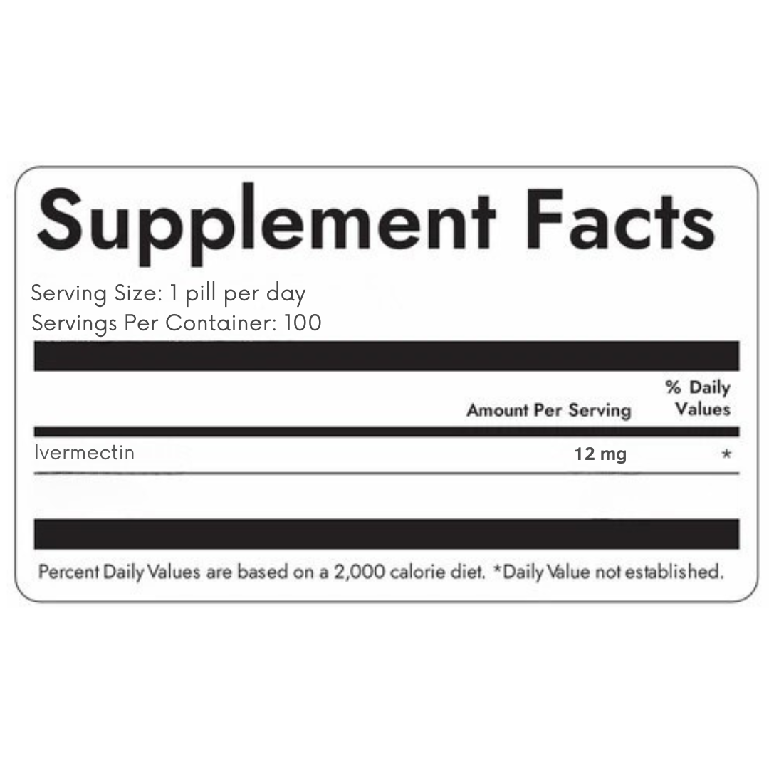 12mg IVERMECTIN (100)