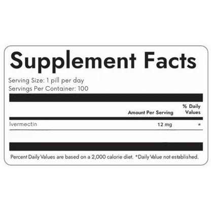 12mg IVERMECTIN (100)
